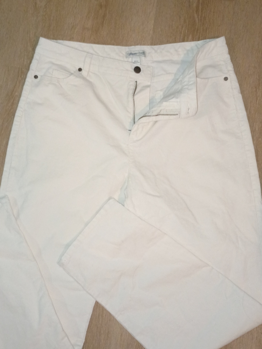 Coldwater Creek White Cordoroy Women's Pants